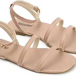 blinder Buckle Adjustable Flat Sandal for womens Ladies and Girls-picture-43