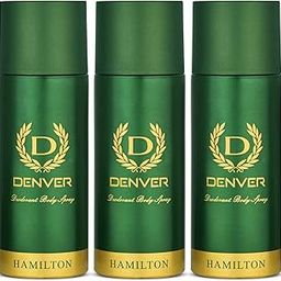 DENVER Hamilton Deodorant - 165ML Each (Pack of 3)| Long Lasting Deodorant Spray for Men-image-58