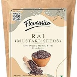 Flavourica 100% Certified Organic Rai (Mustard Seeds - Black) - 200 Grams-image-62