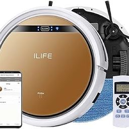 ILIFE V5S Pro With App Robotic Vacuum Cleaner, Powerful Suction, Customized Schedule Cleaning, Ideal For Hard Floor, Low Pile Carpet, Vacuum And Mop(V5X), Multi-coloured-image-58