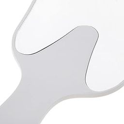 UJEAVETTE Cute Tooth Shaped Hand Held Plastic Makeup Mirror Dental Gift White-image-29