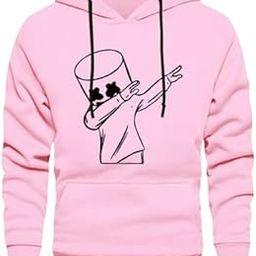 Casual Slim Fit Cotton Fleece Printed Hooded Collor with Drawstring Hoodie for Men Stylish Pullover Along with Kangaroo Pocket-image-42