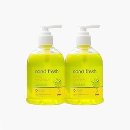 Nano Fresh lemon and tulsi Combo Pack of 2 Cleansing hand wash | Blended with Shea Butter and Glycerine-82