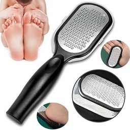 Foot Files Callus Remover Best Foot Care Pedicure Metal Surface Tool Stainless Steel Foot Scrubber Rasp Foot Scraper Corns Callous Removers Dead Skin for Dry and Wet Feet(Black)-image-101