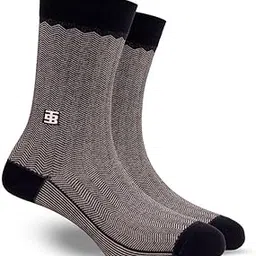 socksoho Shadow Edition | Men Black with Grey Stripes | Crew Length Socks | UK 7-11-picture-49