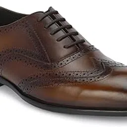 egoss Platinum Premium Genuine Leather Brogue Formal Shoes for Men-23701-picture-10