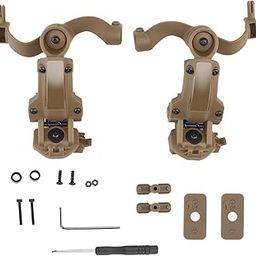 bnf® Helmet Rail Fittings Easily Install Professional Headset Bracket Kit Khaki|Sporting Goods | |Hats & Headwear|1 Set Rotation Helmet Rail Adapters-image-23