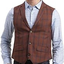 Men Brown Polyviscose Self Design Waist Coat||Men's Vest-image-98