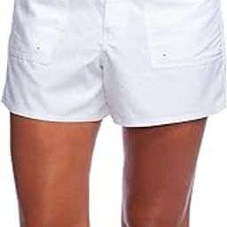Women's Woven Panty-Lined Boardshort with Cargo Pockets and Snap Front Detail-image-9