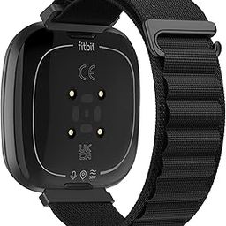 Compatible with Fitbit Sense 2/Fitbit Versa 4 Watch Strap Fitbit Sense/Fitbit Versa 3 Nylon Solo Loop Replacement Watch Band for Men women-14