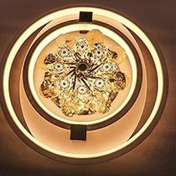 THE SWANART Rotating Crystal Flower Chandelier Ceiling Light - Elegant Home Décor-image-86