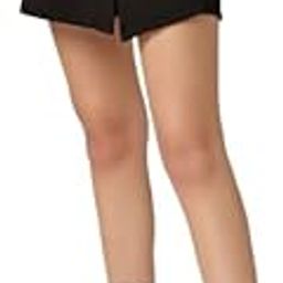 Women Solid Texture White Smart Casual Mini Skorts-18