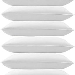 Microfiber Soft White Pillows | Pillows for Sleeping White - Set of 6 (Size - 16x24 Inches Or 40x60 cm) Pack of 6 S-4-21
