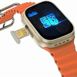 Pro S8 Ultra 5G SIM Android Smart Watch Honeycomb Edition, 1.99 inch HD Display, Play Store, Maps, YouTube, Sports, Volte Calling, More Apps (4G SIM Supported) Extra Band (Orange and Black)-picture-25