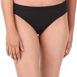 Classic Women's Bikini Bottom Swimwear, Black-picture-17