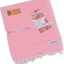 Ethnic Alive Bhagalpuri Handloom Organic 100% Cotton Chadar in Plain Red Colour-image-25