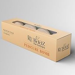 Rubaaz Vitamin C Pedicure Bomb, Pack of 4, Effervescent Foot Soak for Deep Hydration and Detox-image-58