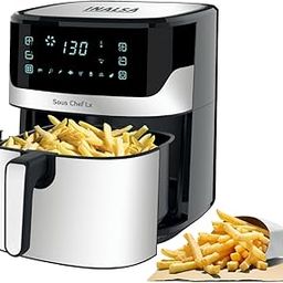 INALSA Air Fryer for Home 6.5L Capacity-1600 W with Digital Control and 8 Preset control|Quick Heat Circulation Variable Temp. Control, Baking,Grilling, Air Frying,Roasting up to 60 Min, 2 Yr Warranty-11