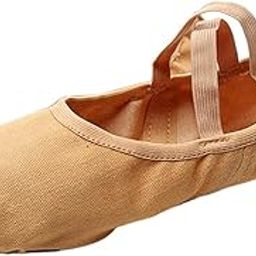 LOOM TREE Canvas Ballet Slipper Split-Sole Shoes Fitness Gymnastics Flats Tan_38-image-83