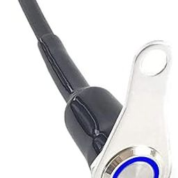 Universal Stainless Steel LED Motorcycle Switch ON-Off Handlebar Adjustable Mount Waterproof Switches Button DC12V Fog Light Cycling retail (Color : A-Blue)-image-57
