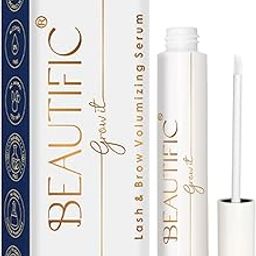 Beautific Lash & Brow Growth Serum - Nourishes, Strengthens, Volumize Eyebrows & Eyelash with Castor, Almond, Lavender, Cedarwood Oil & Vitamin E for Men & Women, 8 ML-2