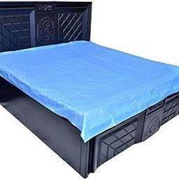 SHAVIN PVC Waterproof Mattress Protector Cover/Bed Protector/Mattress Protector Sheet (Blue)-picture-10