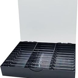 ATORSE® Nail Art Storage Case 30 Cells Nail Decoration Box For Nail Salon Nail False Black-15