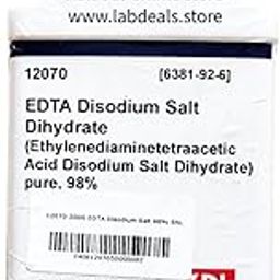 SRL EDTA Disodium Salt Dihydrate pure grade, 98%, 500Gm Powder, CAS : 6381-92-6, Molecular Formula: C10H14N2O8Na2.2H2O, Storage: Room Temperature, Shelf Life: 60 Months for laboratory use-18