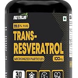 NutriJa Trans Resveratrol 100MG Capsules - 99.5% Pure Micronized and Highly Bioavailable Supplement | Slow down Aging, Proven Powerful Anti-Oxidant | Improves Metabolism & Heart health (30 Capsules)-image-9