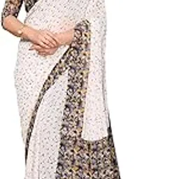 anand sarees Geometric Print Georgette Saree With Unstitched Blouse Piece-picture-29