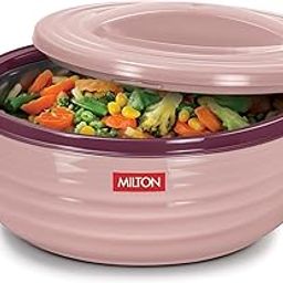 MILTON Aspire 1500 Serving Casserole, Double Walled Inner Stainless Steel, PU Insulated Kitchen Hot Pot, Keeps Food hot & Fresh for Roti, Biryani, 1180 ml, Cherry Pink-image-70