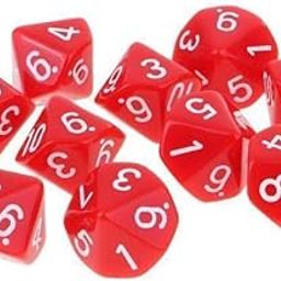 TRENDYNEST® 3x10pcs 10 Sided Dice D10 Polyhedral Dice for Dungeons and Dragons Games Red | Toys & Hobbies | Games | Role Playing Games | Accessories-image-51