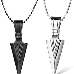 Men's Jewellery locket Pendant for Men combo Black Silver Stainless Steel Necklace Chain For Boys Men Women Girls 2Pcs-image-54