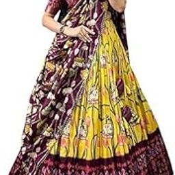 Women's Tussar Silk With Ikkat Print And Foil Print Lehenga choli Sett for Womens & Girl-picture-15