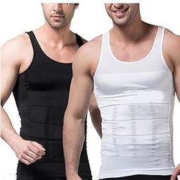 Men Compression Shirt Slimming Body Shaper Vest Tummy Control Shapewear Abdomen Undershirt Gym Workout Tank Top-image-106