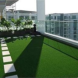 Kuber Industries High Density Artificial Grass Carpet Mat (6.5 x 12 ft, Green, GrassCT08)-image-1