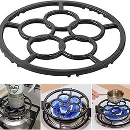 Supvox® Cast Iron Wok Support Ring Stovetop Stand, Non Slip Gas Ring Reducer for Moka Pot Coffee Pot Small Saucepan, Reducer Ring Holder Trivets-image-26