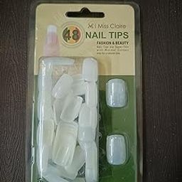 Miss Claire Miss Claire 40 Nails Tips, White, 1 Count,-picture-24
