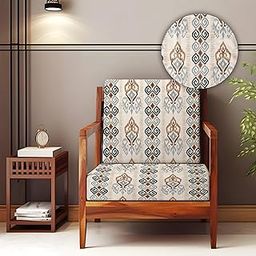 Decorian Soft Velvet Stretchable Printed Solid Sofa Slipcovers, Wooden Sofa Seat Cover, Sofa Back Cushion Covers (Pack of 10, Ikkat)-image-70