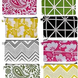 Multipurpose Pouches for Kids and Adults – Pack of 8, Multicolour – Used as a Return Gifts and as a Pencil Pouch, Make up and Travel. Size 12 X 20 Cm.-image-98