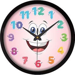 OREX Stylish 12 Inches Round Shape Clock for Home, Living Room, Bedroom Kitchen, Office, Kids Room, Shop, School (OC-005)-picture-12