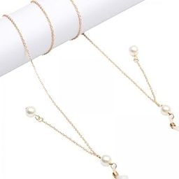 THE STYLE SUTRA 2xMetal Eyeglass Chain Mask Rope Cord Necklace for Women Girls (70cm) Pearl Pendant-image-45