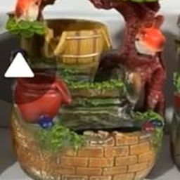 CHRONIKLE Polyresin Bird Design Tabletop 4 Steps Indoor Water Fountain for Home Decor with LED Light, Speed Controller Pump & Crystal Ball (Size: 15 x 18 x 28CM |Color: Multi | Weight: 920 Gram)-image-88