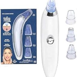 AURYX 4 in 1 Multi-Function Blackhead Remover Tool – Whitehead Extractor, Pimple Removal Device, Acne Pore Cleaner, Vacuum Suction Skin Cleaner for Men & Women (White)-image-25