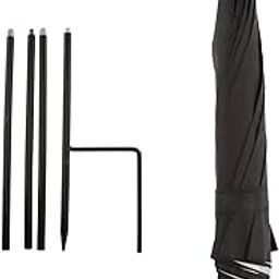 THE STYLE SUTRA Outdoor Plant Sunshade Umbrella Sturdy Weatherproof for Bonsai Patio Outside Black-12
