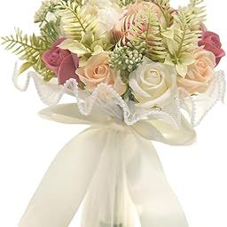 Jazzy Pearls®Bridal Wedding Bouquet Soap Flower Elegant for Party Anniversary Celebration Color D|Home & Garden | Home D?©cor | Floral D?©cor|0-image-48