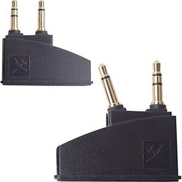 Saipomor 2 Packs QC35 II Airplane Adapter Audio Stereo Jack Compatible with Bose QuietComfort 2 QC3 QC15 QC25 QC35 QC45 SoundLink SoundLinkII AE2 AE2i AE2W Headphones-20