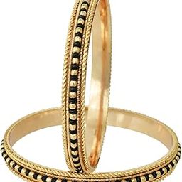 Missmister Creations Brass 24Kt Micron Gold plated Mangalsutra compatible Bangle set for Women Wedding/Bridal Jewellery (MMC1011BGSV)-image-40