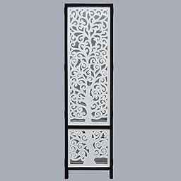 Home Separation and Ddivider,Living Room in Pooja Ghar Partition,Partition Wall Divider for Living Room,Room Divider White.[ 4 Panel, White, 6 Foot ] (1)-image-86