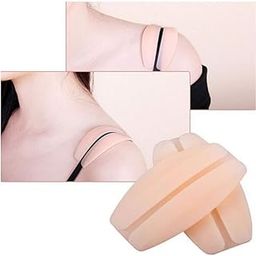 Women's Silicone Bra Strap Cushions Non-slip Shoulder Pads - Free Size, Light Cream, (1 pair)-image-77